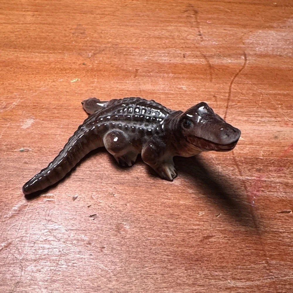 Vintage Miniature Alligator Figurines